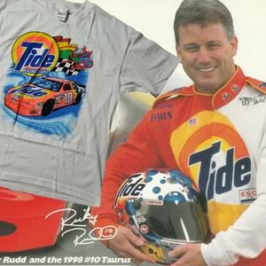 90s Ricky Rudd Tide Racing Team Shirt Nascar #10 B